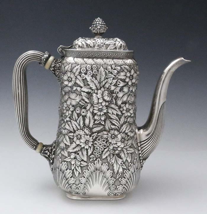 antique sterling silver teapot Tiffany & Company